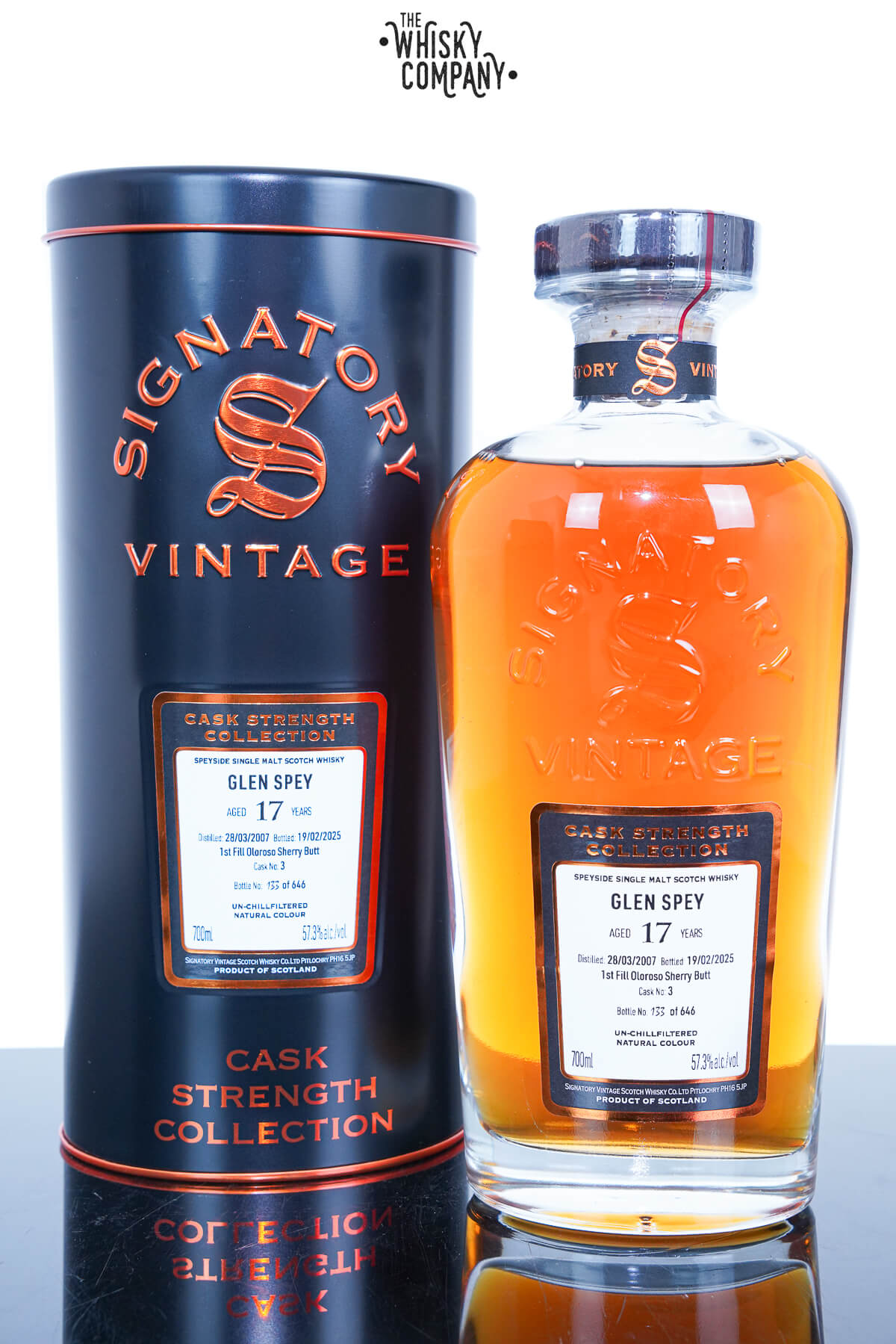 Glen Spey 2007 17 Year Old Cask Strength Single Malt | Signatory Vintage