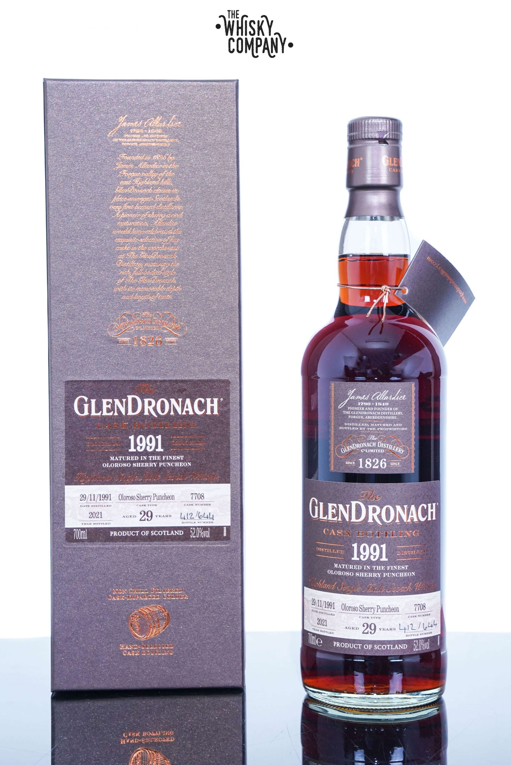 GlenDronach 1991 Batch 19 Cask No. 7708