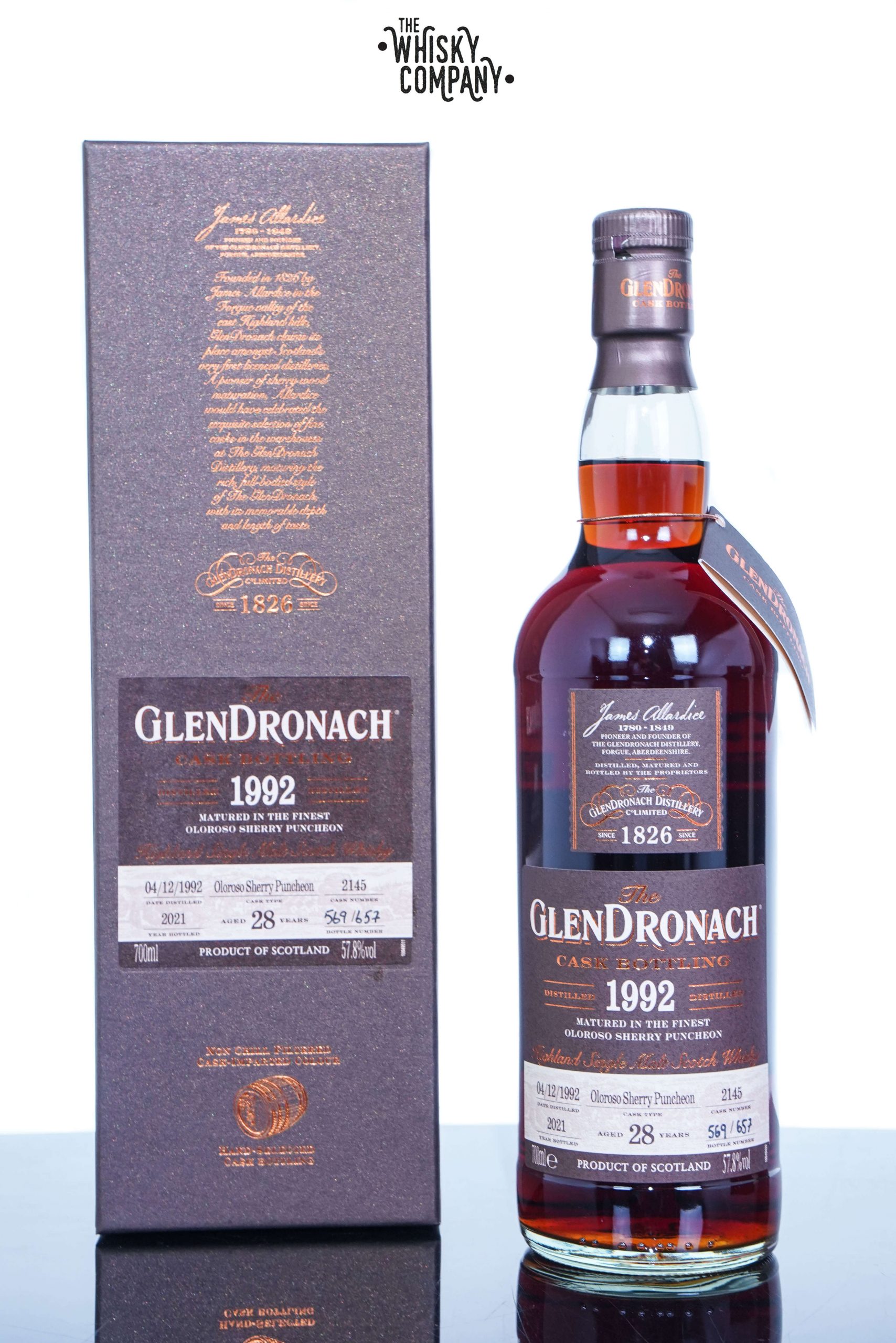 GlenDronach 1992 Batch 19 Cask No. 2145