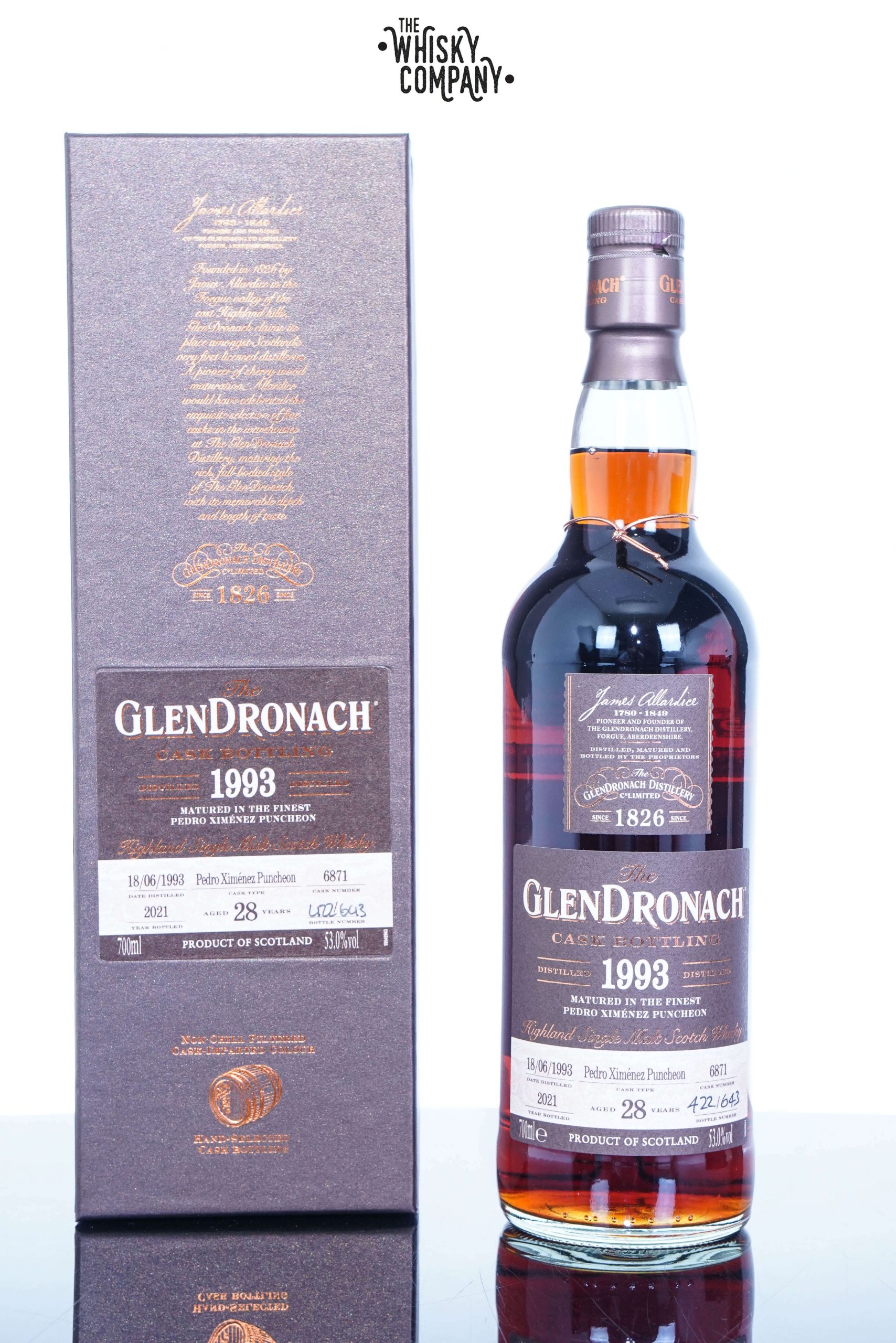 GlenDronach 1993 Batch 19 Cask No. 6871