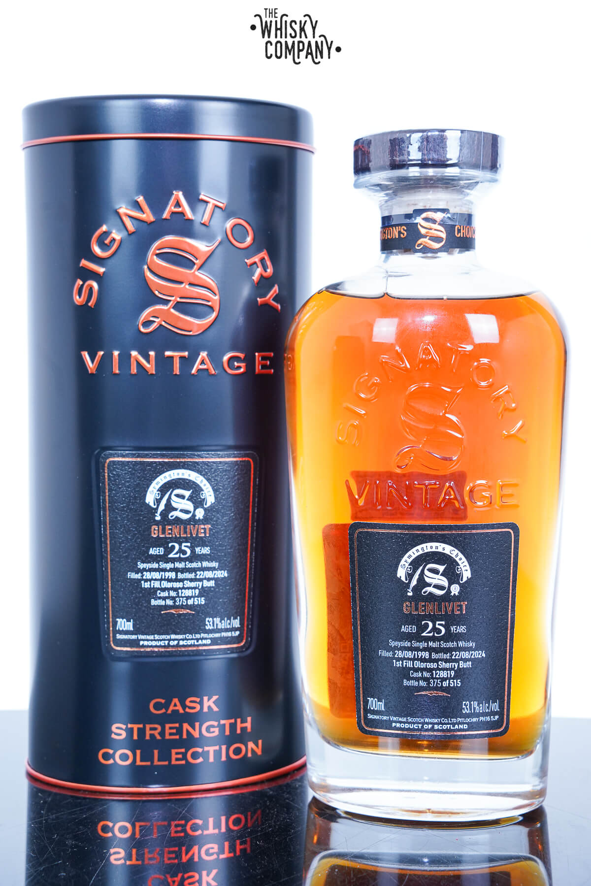 Glenlivet 1998 Aged 25 Years Single Malt Scotch Whisky Symington’s Choice