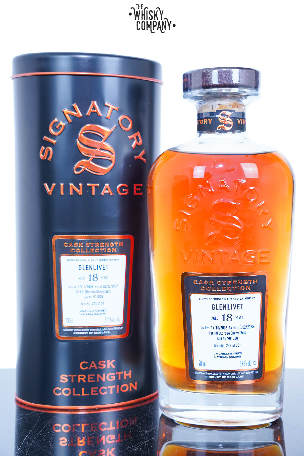 Glenlivet 2006 18 Year Old First-Fill Oloroso Signatory Cask Strength