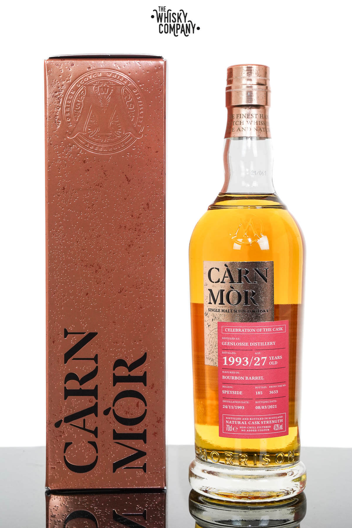 Glenlossie 1993 Aged 27 Years Speyside Single Malt Scotch Whisky – Càrn Mòr Celebration Of The Cask (700ml)