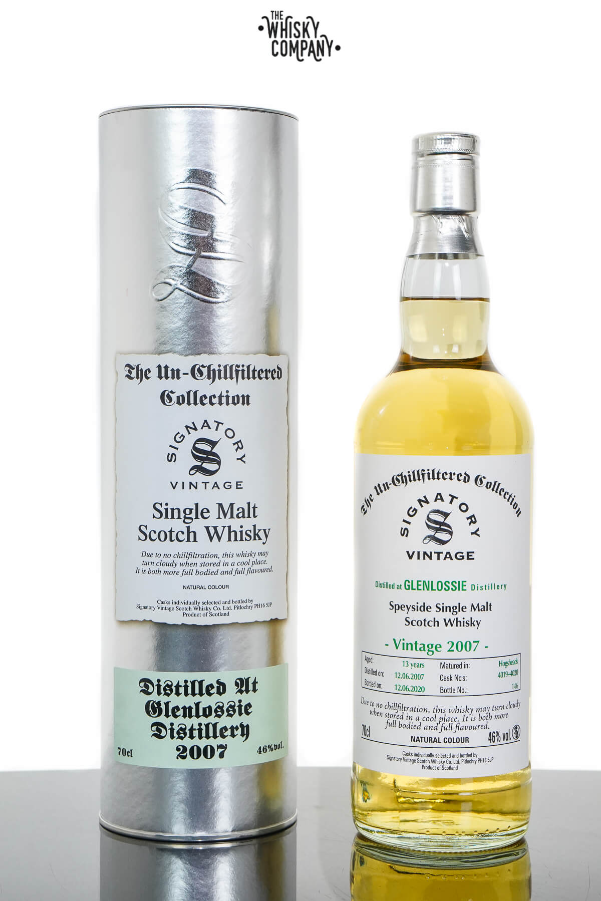 Glenlossie 2007 UCF Aged 13 Years Single Malt Scotch Whisky – Signatory Vintage (700ml)