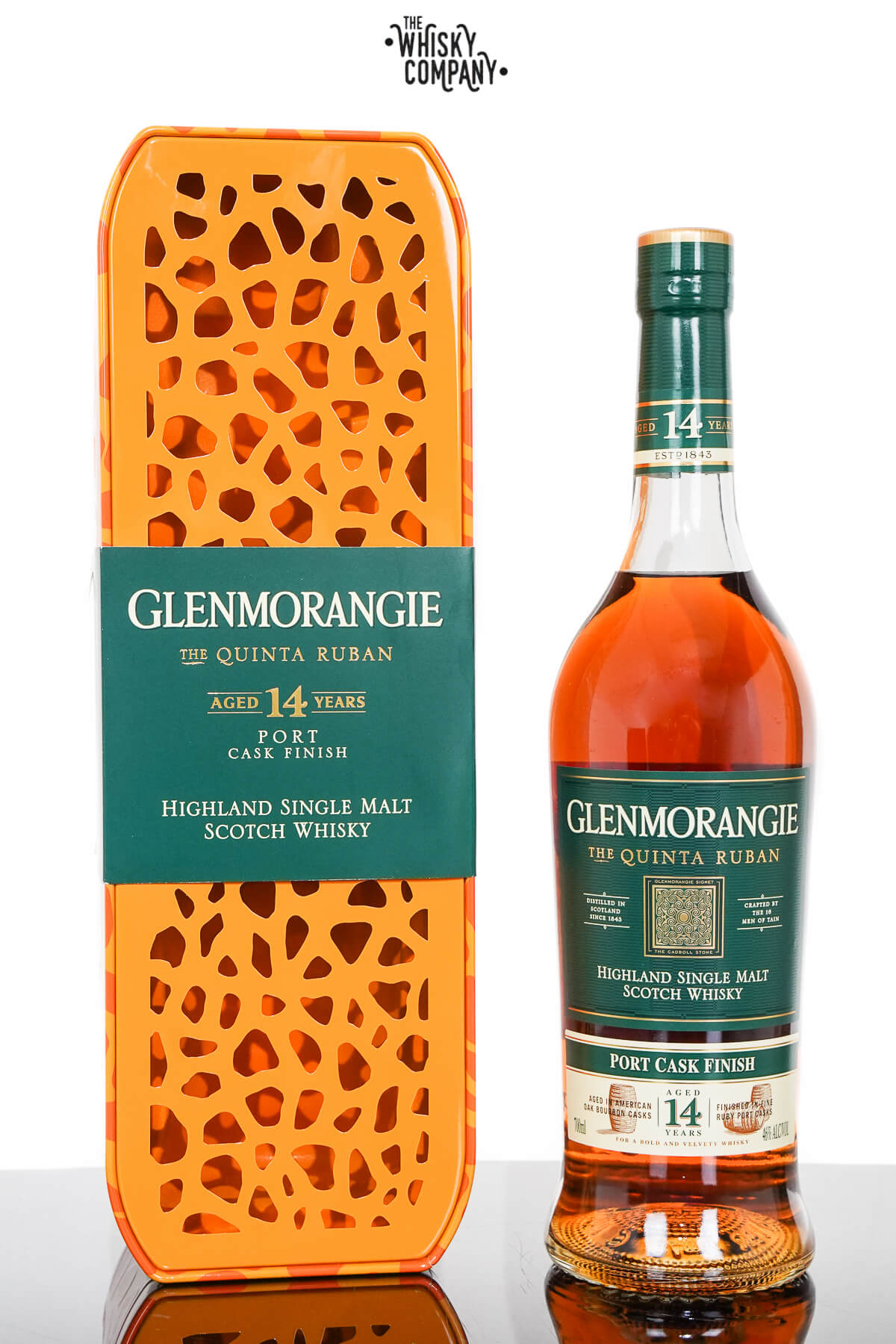 Glenmorangie Quinta Ruban Aged 14 Years Giraffe Tin Highland Single Malt Scotch Whisky (700ml)