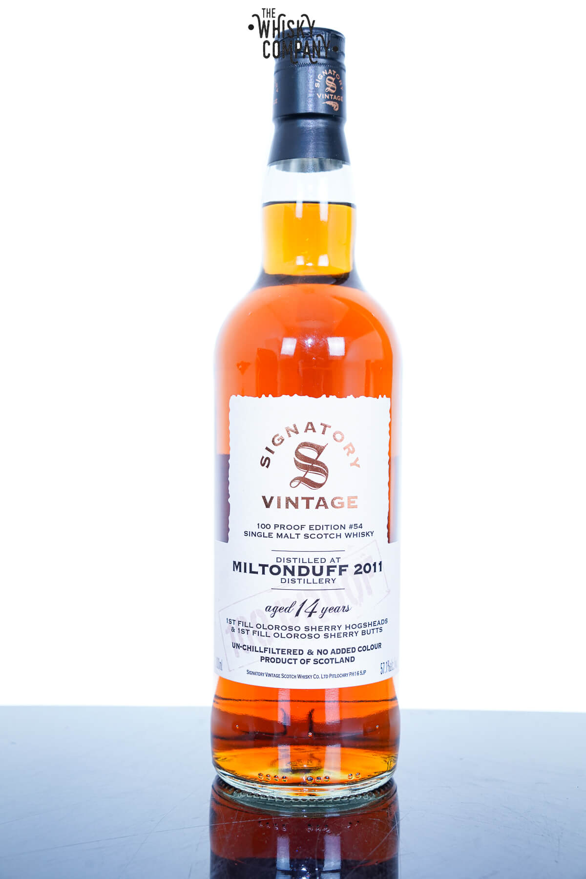 Miltonduff 14 Year Old 2011 Signatory 100 Proof Edition #54 57.1%