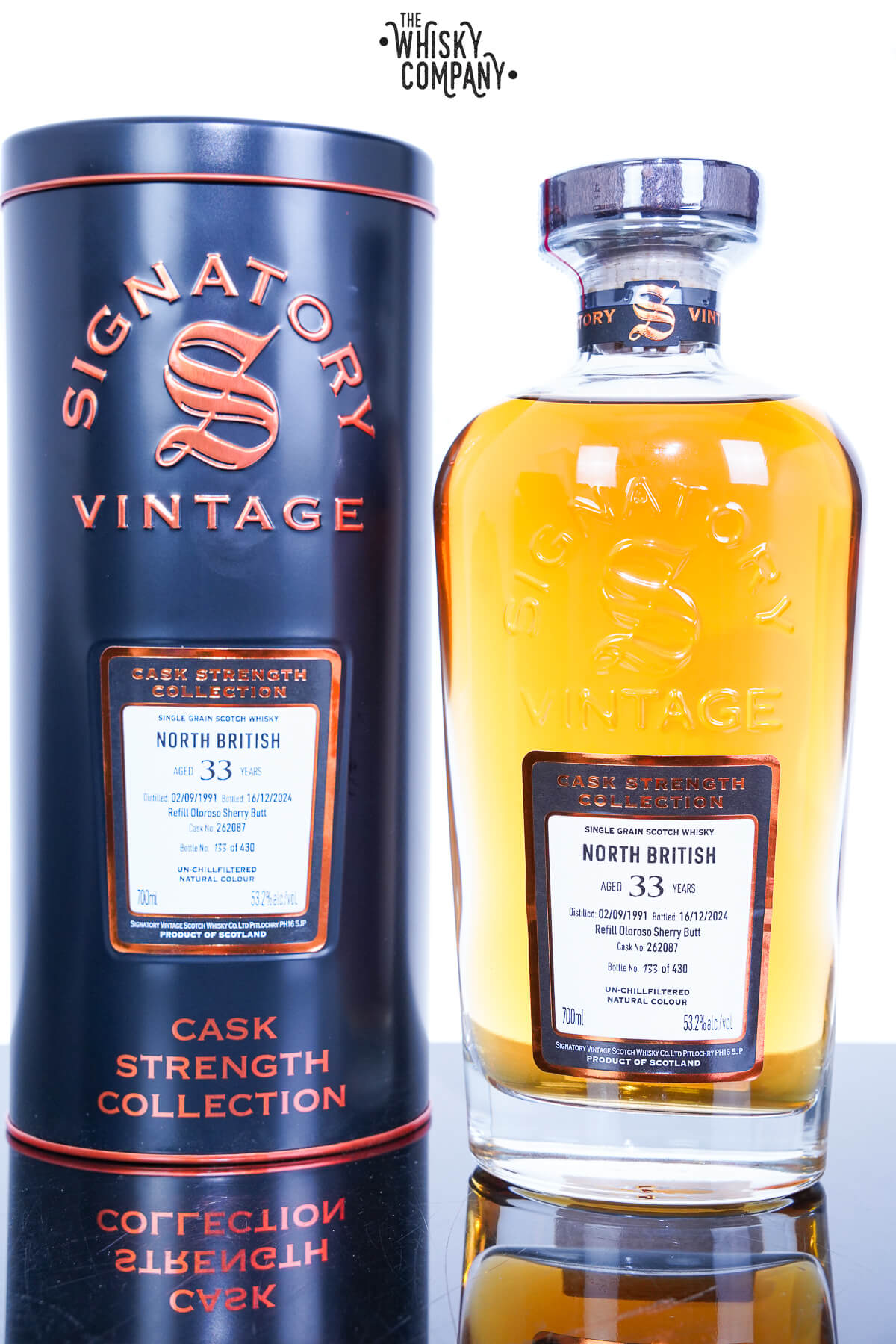 Signatory Vintage North British 33 Year Old 1991 Cask #262087 53.2% 700ml