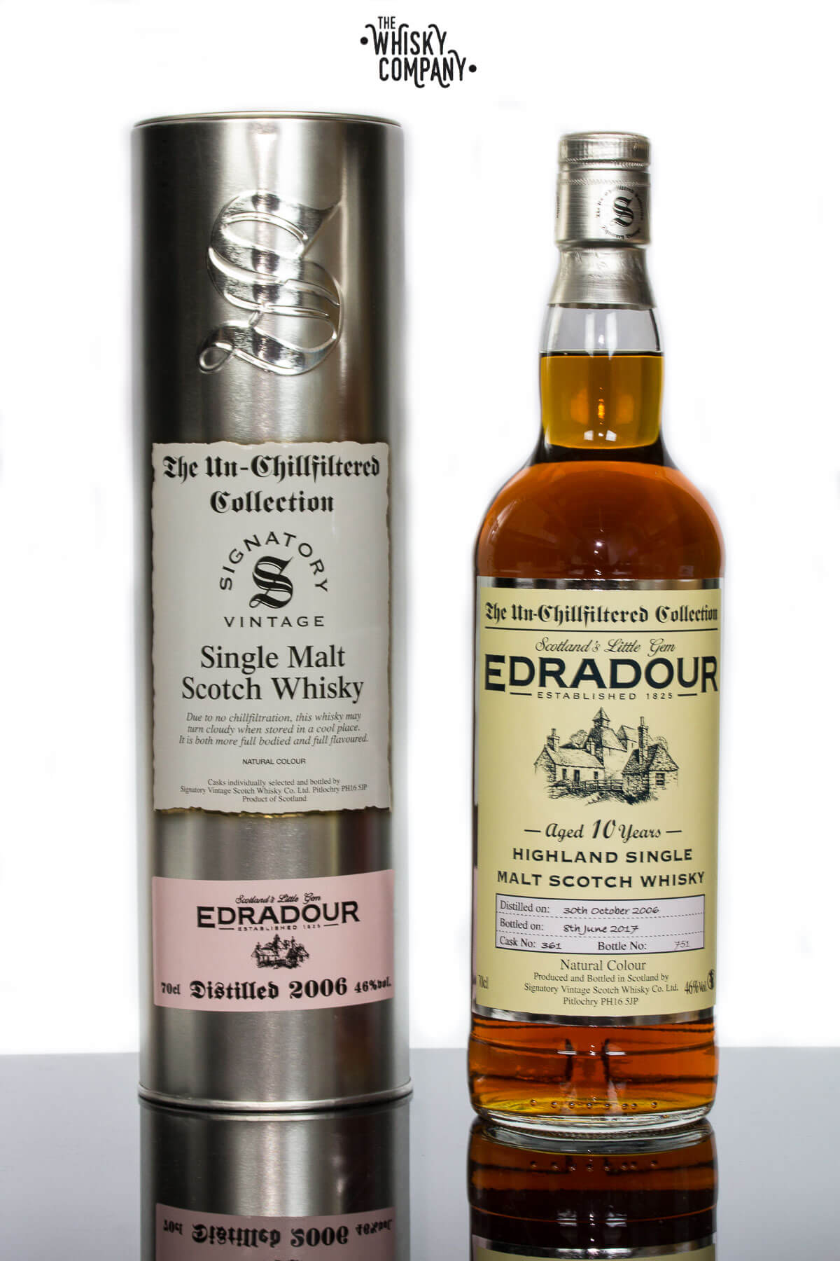 Signatory Vintage 2006 Edradour Aged 10 Years Single Malt Scotch Whisky 700ml