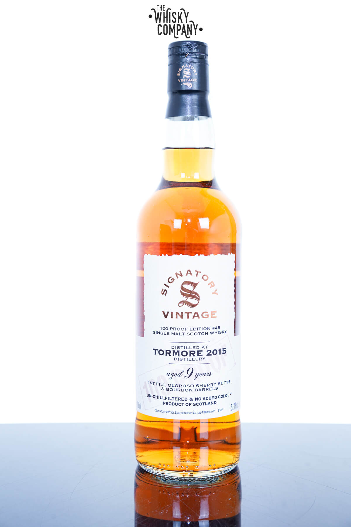 Tormore 2015 9 Year Oloroso & Bourbon 100 Proof Signatory Vintage