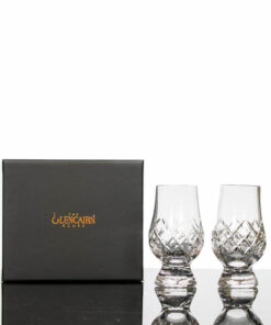 Glencairn Cut Crystal “Hatch” Two Whisky Tasting Glasses In Presentation Box