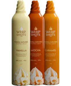 Vodka Infused Whip Shots Whipped Cream by Cardi B Value Bundle 375mL